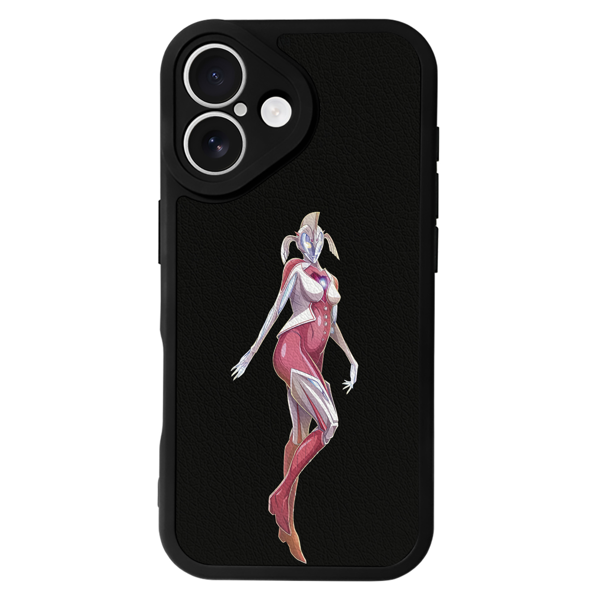 （画像用） ウルトラマン Ultraman 【iPhone 16シリーズ対応】シリコンスマホケース（レザー調） 材質：シリコン
